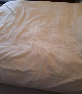 Copriletto Siciliano Sfilato in cotone