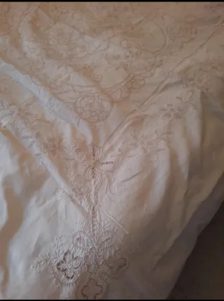 Copriletto Siciliano Sfilato in cotone