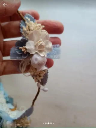 Corona de flores para niña