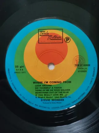 LP vinile Stevie Wonder - Where I'm Coming From