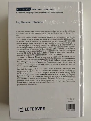 Ley General Tributaria comentada, con jurisprud...