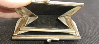 Portamonete Vintage Coccodrillo Bianco beige