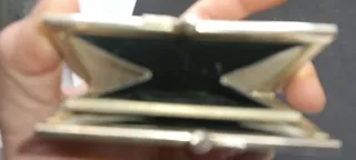 Portamonete Vintage Coccodrillo Bianco beige