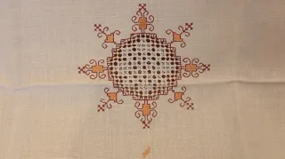 Mantel de lino con 6 servilletas