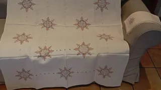 Mantel de lino con 6 servilletas