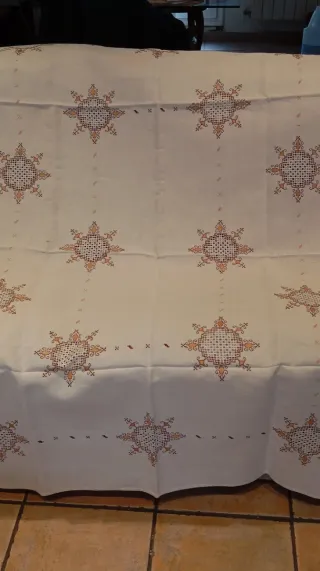 Mantel de lino con 6 servilletas