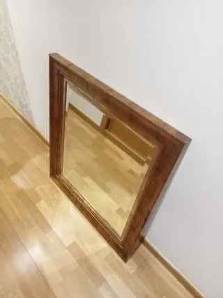 Espejo de madera 90x100 cm