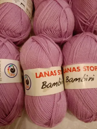 6 Ovillos Lana Stop Bambini Lila
