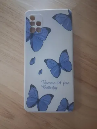 Funda Samsung Galaxy A51 Mariposas Azules