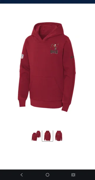 Sudadera Nike Tampa Bay Buccaneers Xl adolescente