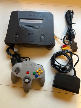 Nintendo 64 Consola Gris y Negra