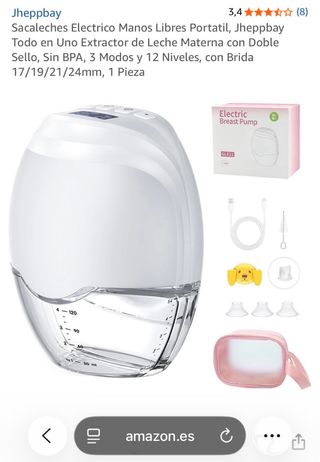 Sacaleches Eléctrico Jheppbay GLE21 Manos Libres