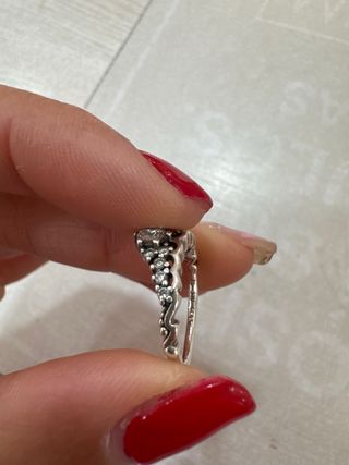 Anillo Pandora Tiara Plata y Circonitas