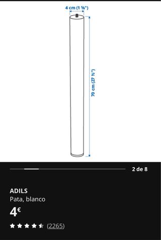 Mesa Lagkapten Ikea Blanca