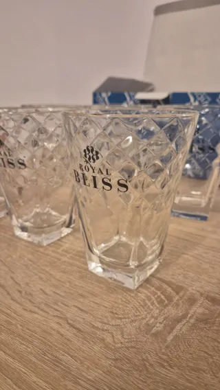 Pack 6 Vasos Cristal Grueso Royal Bliss.NUEVOS