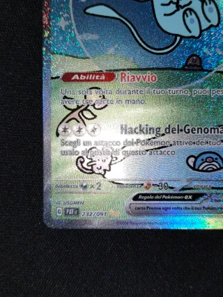 Carta Pokémon Bubble Mew EX 232 Full Art Ita Nm