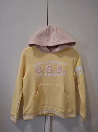 Felpa gialla California USA Los Angeles