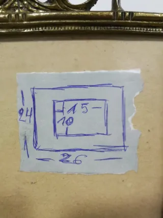 Portarretratos Bronce Calado Apaisado