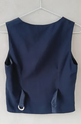 Gilet panciotto per uomo, tg S, velluto, blu