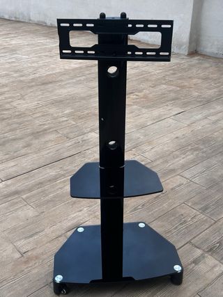 Soporte TV con ruedas y estantes
