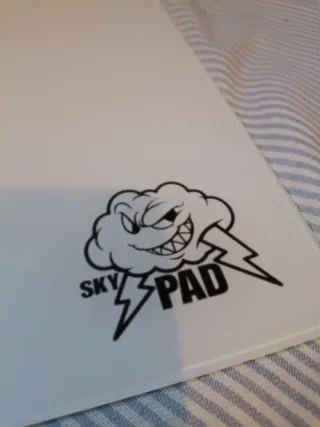 Alfombrilla de vidrio con diseño