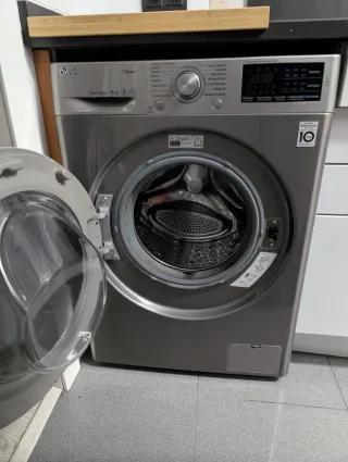 Lavadora LG gris 8kg Direct Drive