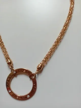 Collar Collana con ciondolo cerchio