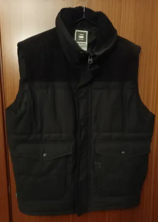 Chaleco G-Star Raw Hombre Negro