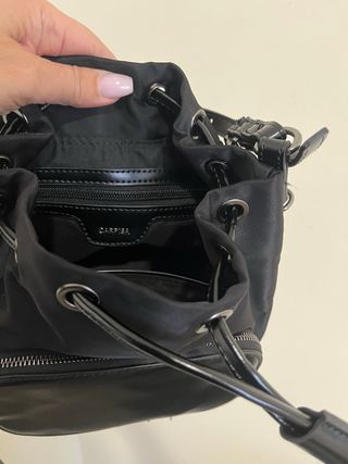 Borsa a secchiello nera