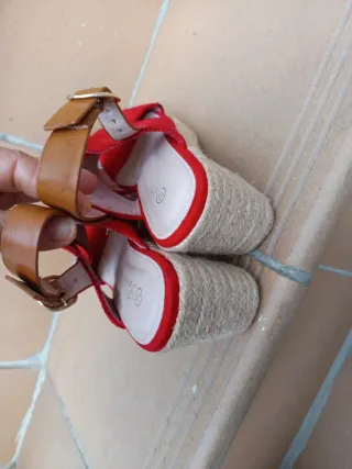 Sandalias cuña verano mujer talla 37