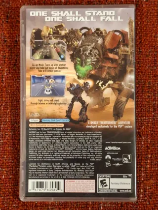 Transformers Revenge of the Fallen videojuego PSP