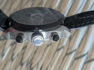 Reloj Lotus Cronógrafo Correa Piel Negra