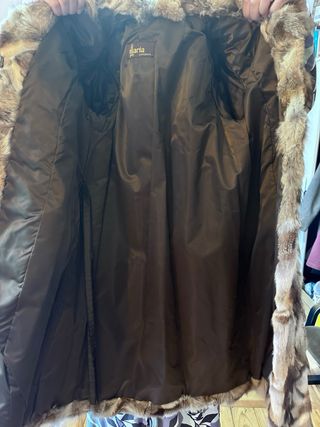 Abrigo piel conejo vintage 70s/80s