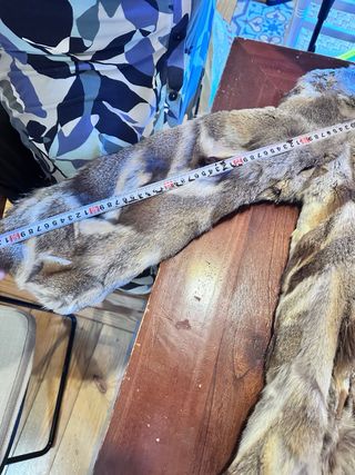 Abrigo piel conejo vintage 70s/80s