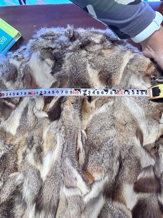 Abrigo piel conejo vintage 70s/80s