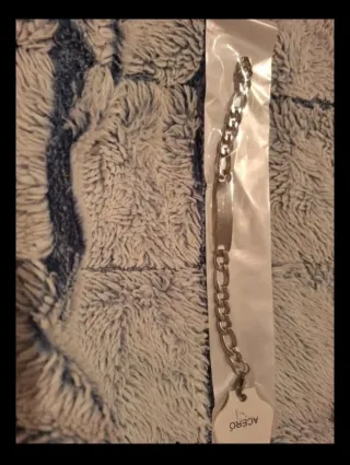 Pulsera esclava acero plateada