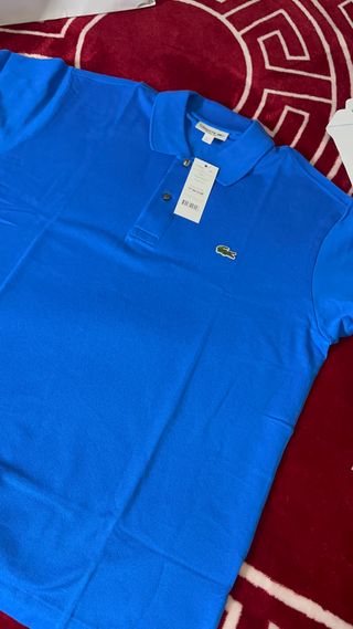 Polo Lacoste Azul Talla L