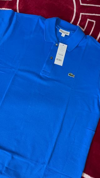 Polo Lacoste Azul Talla L