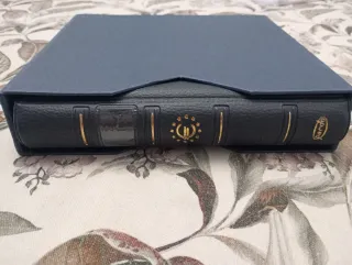 Álbum de monedas Pardo azul marino