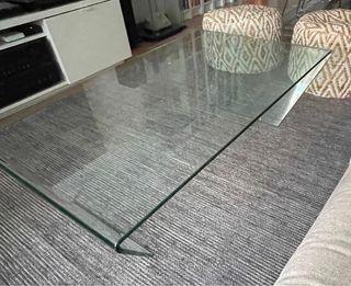 Mesa de centro de cristal moderna