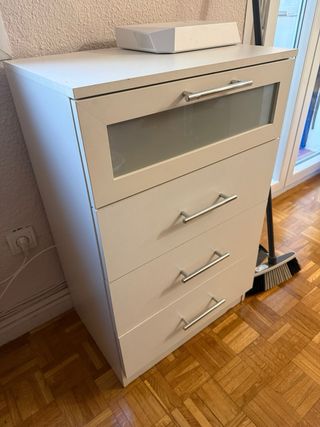 Cómoda 4 cajones Ikea blanca