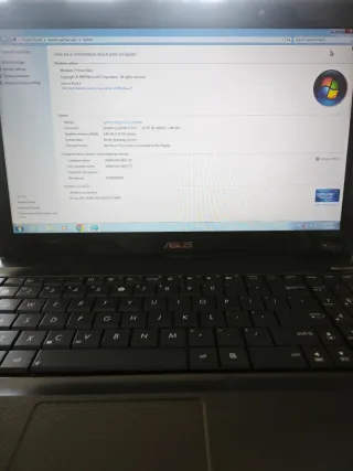 Portátil Asus K52F Negro