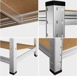 Lote 2 Estanterías Metálicas Galvanizadas