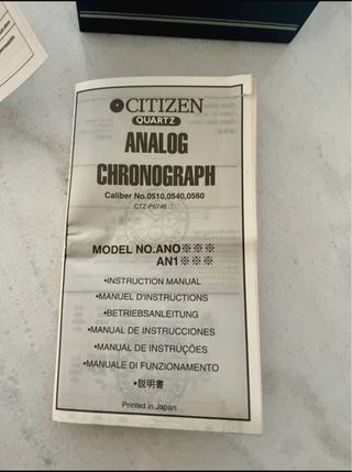 Orologio Citizen Cronografo Quarzo Pelle Marrone O