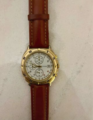 Orologio Citizen Cronografo Quarzo Pelle Marrone O