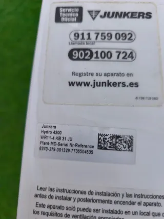 Calentador Junkers Futuro Gas