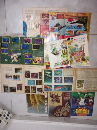 Lote de Álbumes de Cromos Antiguos