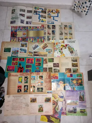 Lote de Álbumes de Cromos Antiguos