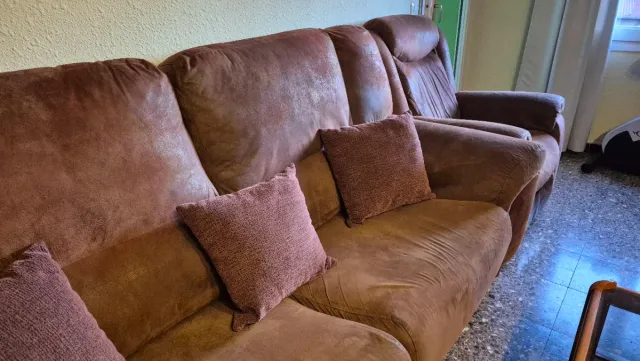 Sofá modular 3 plazas + 2 individuales