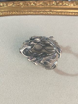 Anillo Plata Medusa Tanzanita Morada